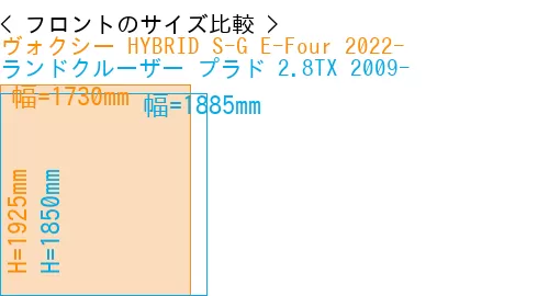 #ヴォクシー HYBRID S-G E-Four 2022- + ランドクルーザー プラド 2.8TX 2009-
